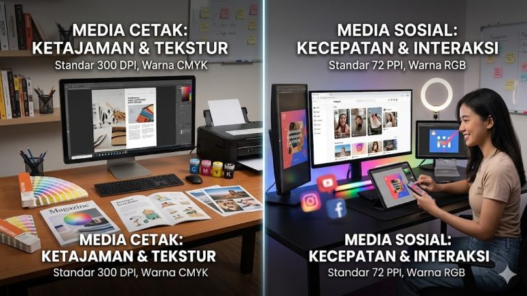 Perbedaan Desain Kreatif Media Cetak dan Media Sosial