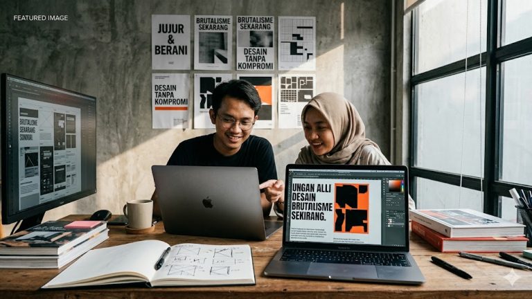 Tren Desain Grafis Minimalis Brutalisme Kembali Populer!
